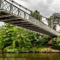 Buy canvas prints of Suspension bridge over the River Dee Chester by Phil Longfoot