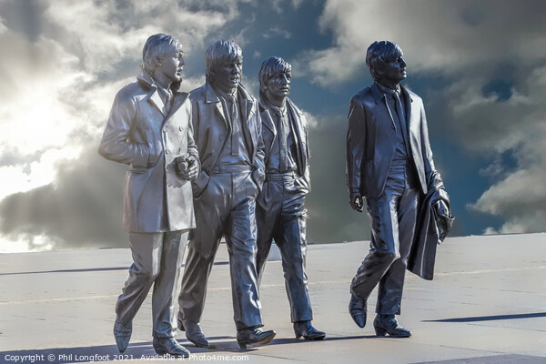 Beatles Statue Liverpool  Picture Board by Phil Longfoot