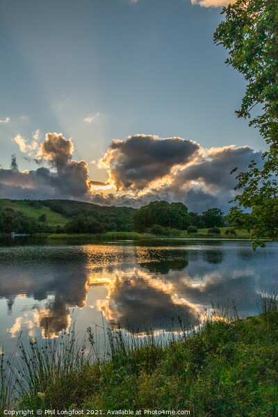 Esthwaite Water South Lakes Cumbria Sunset  Picture Board by Phil Longfoot
