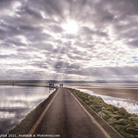 Buy canvas prints of Path around West Kirby Marina  by Phil Longfoot