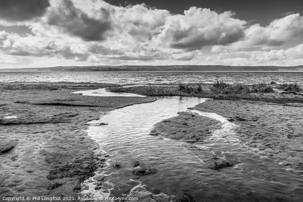 Thurstaston Beach on a bright and cloudy day  Picture Board by Phil Longfoot