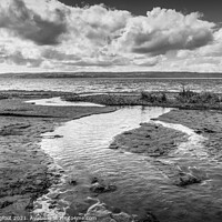Buy canvas prints of Thurstaston Beach on a bright and cloudy day  by Phil Longfoot