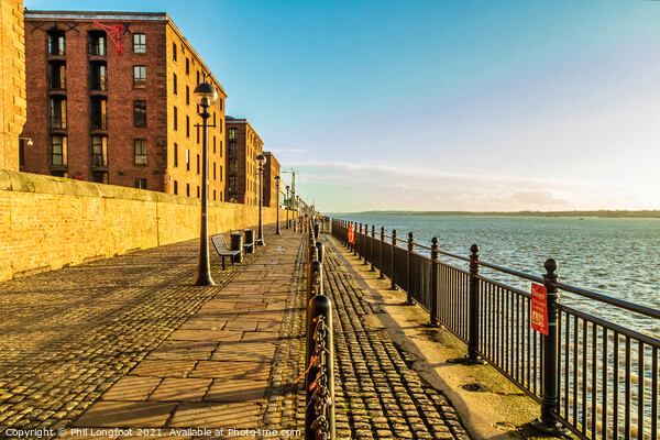 Promenade near Royal Albert Dock Liverpool Picture Board by Phil Longfoot
