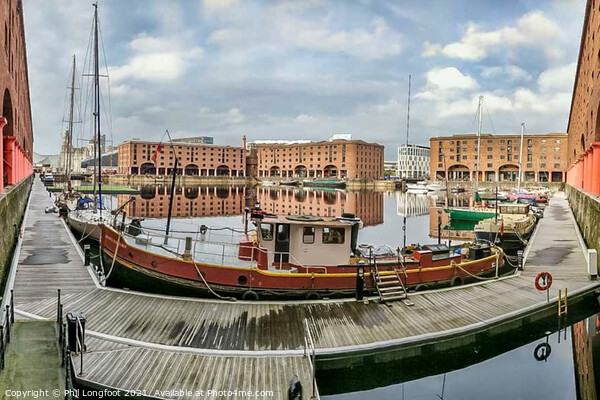 Royal Albert Dock Liverpool reflections. Picture Board by Phil Longfoot
