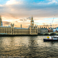 Buy canvas prints of Westminster Sunet by Mark Oliver