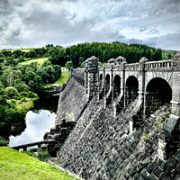 Buy canvas prints of Lake Vyrnwy Dam by Mark Oliver