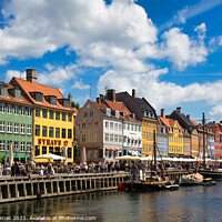 Buy canvas prints of Copenhagen Waterfront Nyhaven by Ron Thomas