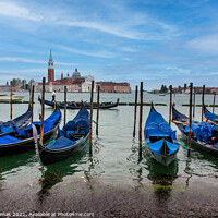 Buy canvas prints of Gondolas at Rest by Ron Thomas
