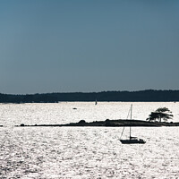 Buy canvas prints of A Swedish Small Boat and Small Island by Ron Thomas