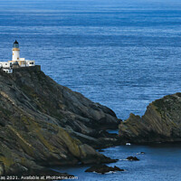 Buy canvas prints of Muckle Flugga Lighthouse by Ron Thomas