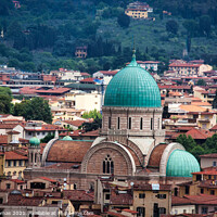 Buy canvas prints of A View Over the Rooftops of Florence by Ron Thomas