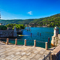 Buy canvas prints of A View from Isola Bella by Ron Thomas