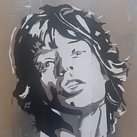Buy canvas prints of Mick Jagger art print by John Kenny