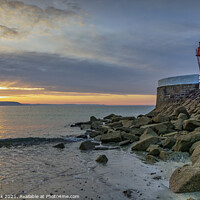 Buy canvas prints of Sunrise at the Banjo Pier, Looe by Jim Monk