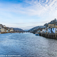 Buy canvas prints of The Looe River by Jim Monk