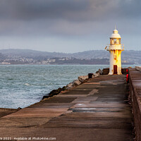 Buy canvas prints of Brixham Breakwater Lighthouse  by Jim Monk