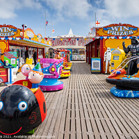 Buy canvas prints of On the pier in Paignton. by Jim Monk