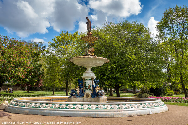  Queen Victoria Memorial Fountain, Taunton Picture Board by Jim Monk
