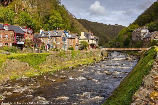 East Lyn River, Lynmouth Picture Board by Jim Monk