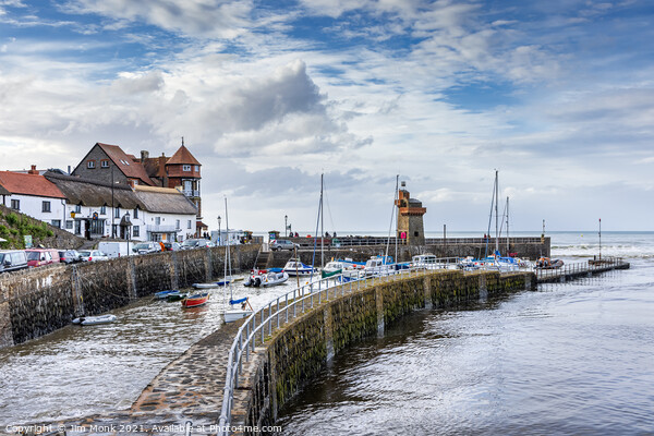 Lynmouth Harbour, North Devon Picture Board by Jim Monk