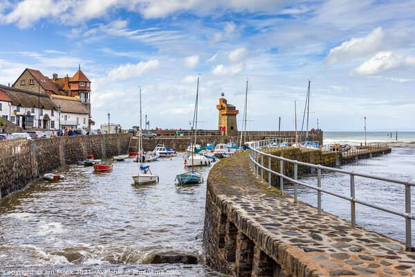 Lynmouth Harbour, Devon Picture Board by Jim Monk