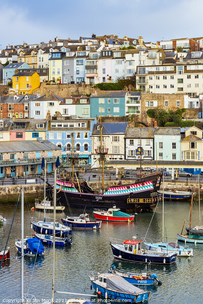 Harbour View, Brixham Picture Board by Jim Monk