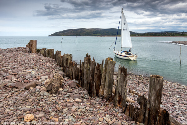 Sailing Away, Porlock Weir Picture Board by Jim Monk