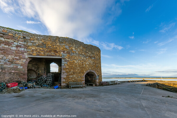 Beadnell Lime Kilns Picture Board by Jim Monk