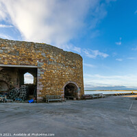 Buy canvas prints of Beadnell Lime Kilns by Jim Monk