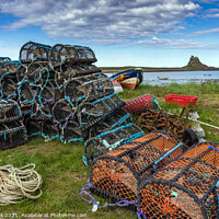 Buy canvas prints of Holy Island Harbour by Jim Monk
