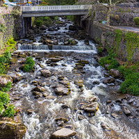 Buy canvas prints of East Lyn River, Lynmouth. by Jim Monk