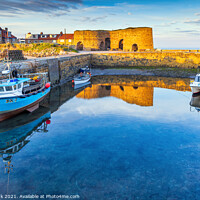 Buy canvas prints of Beadnell Harbour, Northumberland by Jim Monk