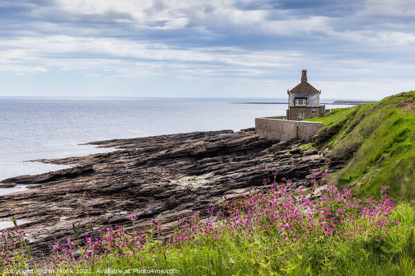 The Bathing House, Northumberland Picture Board by Jim Monk