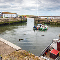 Buy canvas prints of Amble Harbour, Northumberland by Jim Monk