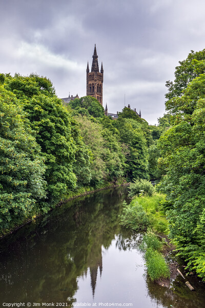  The River Kelvin, Glasgow Picture Board by Jim Monk