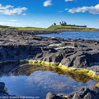Buy canvas prints of Dunstanburgh Castle, Northumberland Coast. by Jim Monk