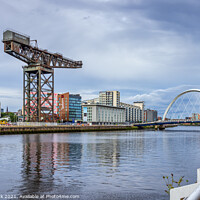 Buy canvas prints of The Finnieston Crane & Clyde Arc , Glasgow by Jim Monk