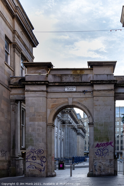 Merchant City entrance, Glasgow Picture Board by Jim Monk