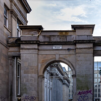 Buy canvas prints of Merchant City entrance, Glasgow by Jim Monk