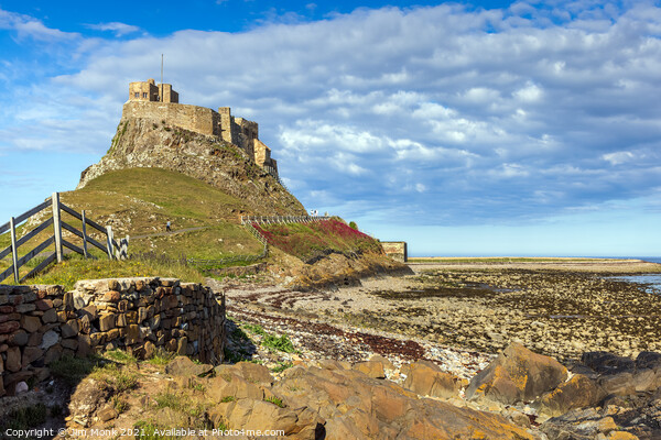 Lindisfarne Castle, Northumberland Coast Picture Board by Jim Monk