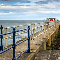 Buy canvas prints of Amble Lighthouse, Northumberland by Jim Monk