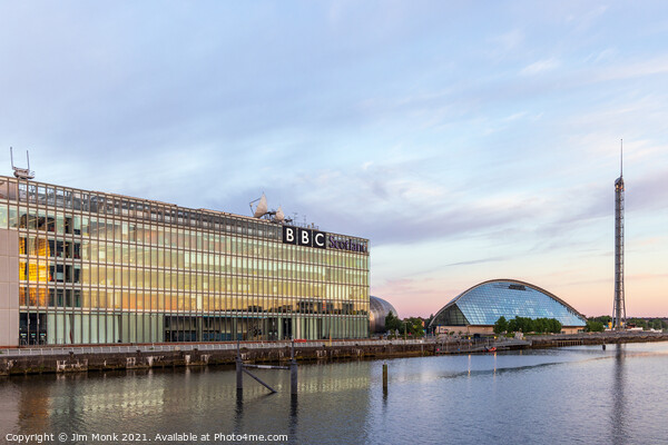 Pacific Quay, Glasgow Picture Board by Jim Monk