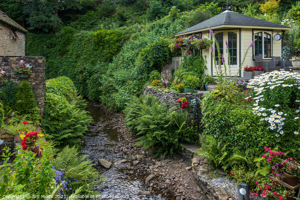 Serene Garden Oasis Picture Board by Jim Monk