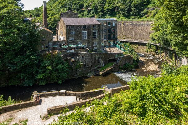 Torr Vale Mill and Millennium Walkway, New Mills Picture Board by Jim Monk