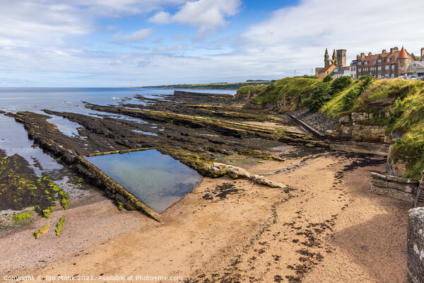 Castle Sands, St Andrews Picture Board by Jim Monk