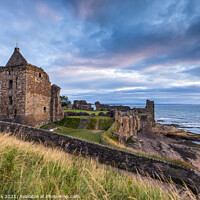 Buy canvas prints of St Andrews Castle Ruins, Fife by Jim Monk