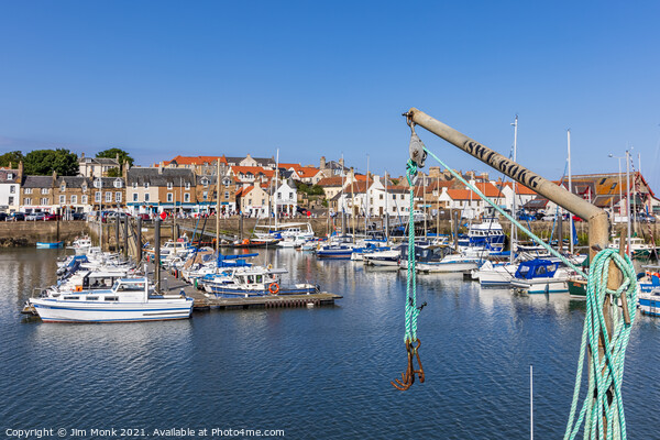 Anstruther Harbour Picture Board by Jim Monk