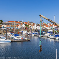 Buy canvas prints of Anstruther Harbour by Jim Monk