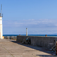 Buy canvas prints of Anstruther Lighthouse, Fife by Jim Monk