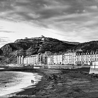 Buy canvas prints of North Beach and Seafront, Aberystwyth. by Jim Monk